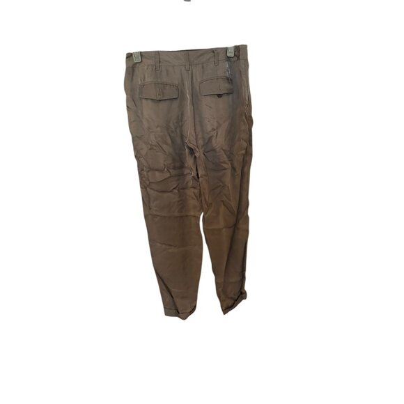 Club Monaco Silky Olive Green Size 4 Trouser Pant Womens - Picture 2 of 6
